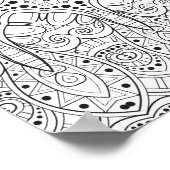 Tribal Zendoodle Design 2 Poster (Hoek)