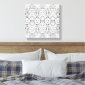 Tribal Zendoodle Design 6 Canvas Afdruk (Insitu (Slaapkamer))