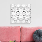 Tribal Zendoodle Design 6 Canvas Afdruk (Insitu (Woonkamer))