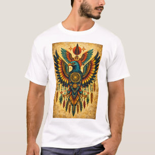 Tribale Adelaar Geest – Boho Veren & Heilige Symbo T-shirt