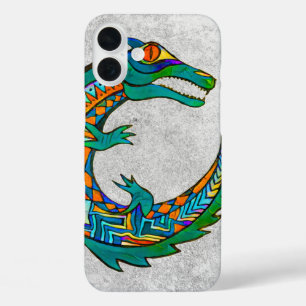 Tribale Alligator Art iPhone 16 Plus Hoesje