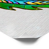 Tribale alligator Art Poster Perfect Poster (Hoek)