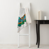 Tribale Alligator Art Sherpa Deken (In situ)