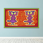 Tribale ancestrale spirits canvas afdruk (Insitu (Houten vloer))