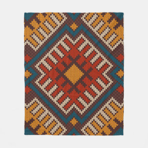 Tribale Aztec naadloos op brei- en wol  Fleece Deken