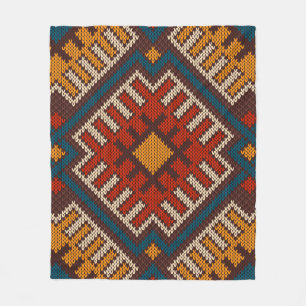 Tribale Aztec naadloos op brei- en wol Fleece Deken