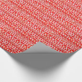 Tribale batik - Diep rood, maron en wit Cadeaupapier (Hoek)