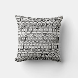 Tribale batik - grijze tinten kussen