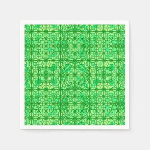 Tribale batik - groene tinten servet