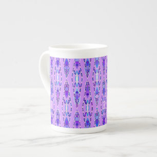 Tribale batik - Lavender, Blue en Violet Porselein Kop