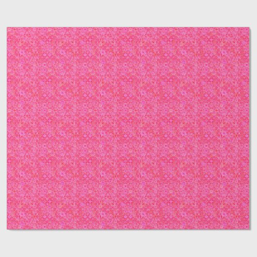 Tribale batik - schaduwen van fuchsia roze cadeaupapier (Vlak)