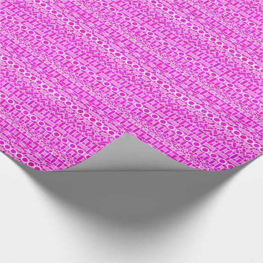 Tribale batik - schaduwen van orchidee en violet cadeaupapier (Hoek)