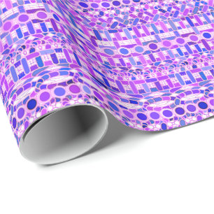 Tribale batik - schaduwen van violet paars cadeaupapier