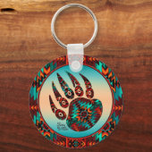 Tribale Beer Paw-Sleutelhanger Sleutelhanger (Voorkant)