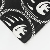 Tribale Beren Kunstbank Native Beer Blankets Fleece Deken (Hoek)