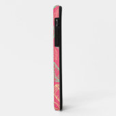 Tribale bladeren batik rustik chic hot roze patroo Case-Mate iPhone case (Achterkant/links)