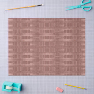 Tribale bruine patroon tissuepapier