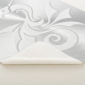 Tribale draak met ingegraveerd effect sherpa deken (3/4)