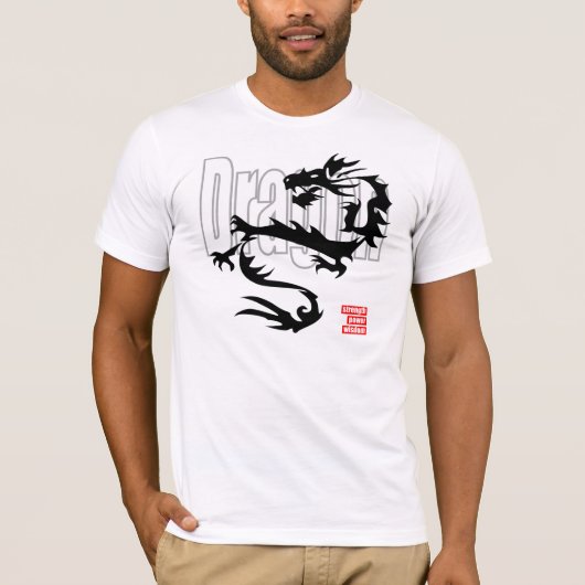 Tribale draak t-shirt (Voorkant)
