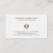 Tribale elefantkopafbeelding visitekaartje (Achterkant)