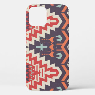 Tribale elegantie: geometrische etnische print iPhone 12 hoesje