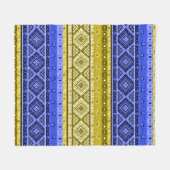 Tribale ethno boho ornamentale traditionele sierbl fleece deken (Voorkant (Horizontaal))
