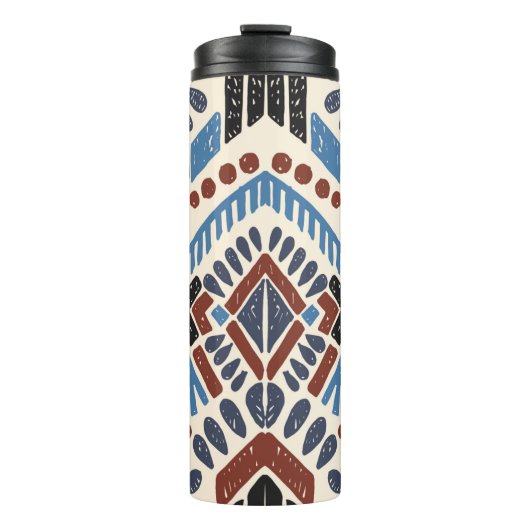 Tribale etnisch. handtekening thermosbeker (Voorkant)