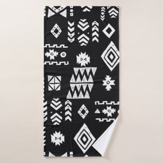 Tribale etnische achtergrond. Stijlvol primitief g Badhanddoek