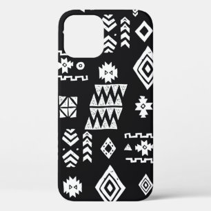 Tribale etnische achtergrond. Stijlvol primitief g iPhone 12 Hoesje
