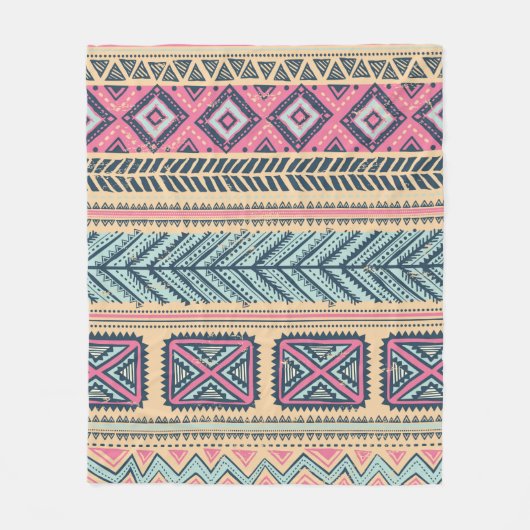 Tribale  etnische naadloos fleece deken (Voorkant)
