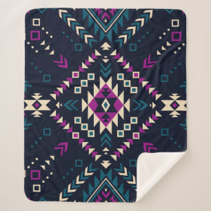 Tribale etnische naadloze patronen 6  sherpa deken