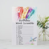 Tribale feestdag Word Scramble Game (Staand voorkant)