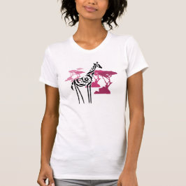 Tribale Giraffe - Paars T-shirt