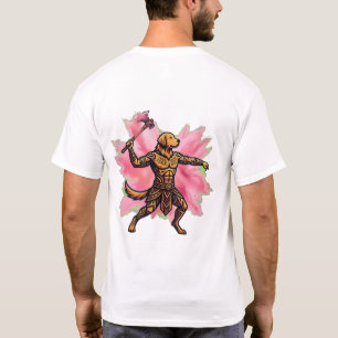 Tribale Golden Retriever Gulal Bijl  T-shirt