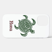 Tribale Hawaiiaanse Zee Turtle in Green Case-Mate iPhone Case (Achterkant (horizontaal))