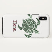 Tribale Hawaiiaanse Zee Turtle in Green Case-Mate iPhone Case (Achterkant (horizontaal))