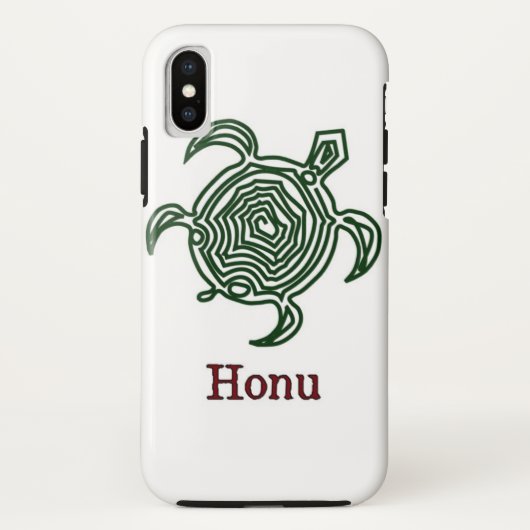 Tribale Hawaiiaanse Zee Turtle in Green Case-Mate iPhone Case (Achterkant)