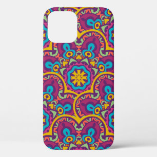 Tribale indiase etnische naadloze mandalas herhale iPhone 12 hoesje