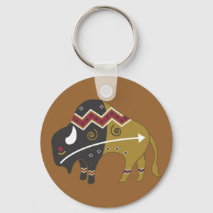 Tribale Indische Buffalo Sleutelhanger