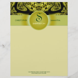 Tribale Jungle (hij)Art persoonlijke briefpapier Briefhoofd Sjabloon