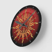 Tribale klok Moderne Native Sun Wall Clocks Decor (Hoek)