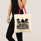 Tribale kunst B+W Tote Bag (Voorkant (product))