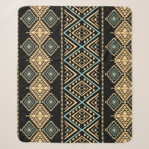 Tribale kunst, etnisch geometrisch, kleurrijk patr sherpa deken
