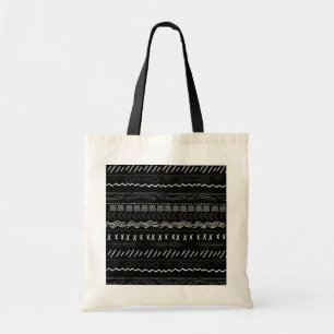 TRIBALE LIJNEN (B & W) BAG TOTE BAG
