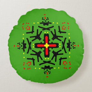 Tribale Mandala Kunst Rond Kussen