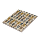 Tribale Masker Boho Patroon Tegeltje (Zijkant)