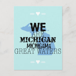 Tribale Michigan Michigama Grote Wateren Ver Weg Briefkaart