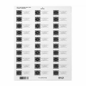 Tribale monogrammen van zwart-wit Aztec Etiket (Full Sheet)