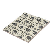 Tribale Olifant Boho Patroon (1) Tegeltje (Zijkant)