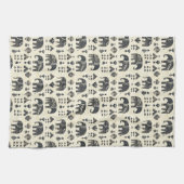 Tribale Olifant Boho Patroon (1) Theedoek (Horizontaal)